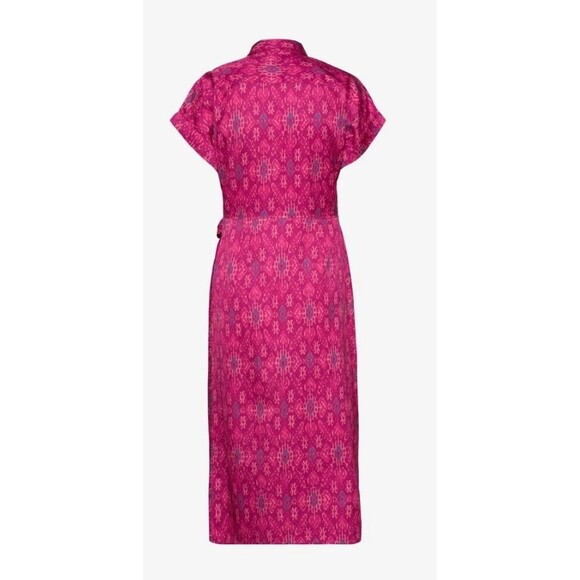 Lauren Ralph Lauren Geo-Print Shantung Tie-Waist Dress | NWT | Size 4 | TC - Picture 3 of 9